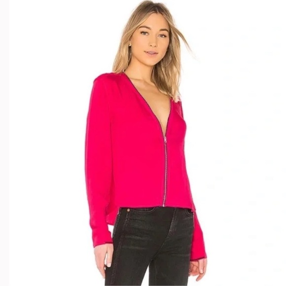 RAG & BONES: Vanessa Zip Front Blouse size XS - Picture 3 of 9